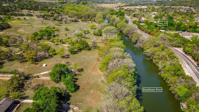 159 Baldwin Rd, Ingram, TX 78025 - bird's eye view of a large body of water