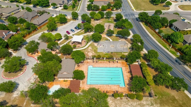 6739 Indian Lndg, San Antonio, TX 78253 - aerial view of property and surrounding area with a pool