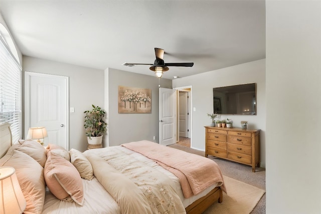 6739 Indian Lndg, San Antonio, TX 78253 - bedroom with light colored carpet and ceiling fan