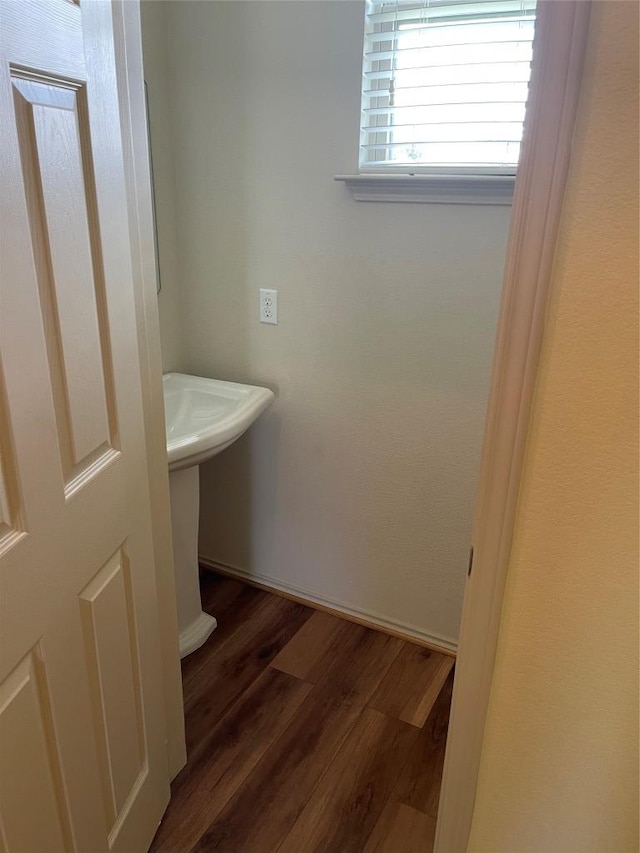 408 Azurite Dr, Jarrell, TX 76537 - bathroom with wood finished floors