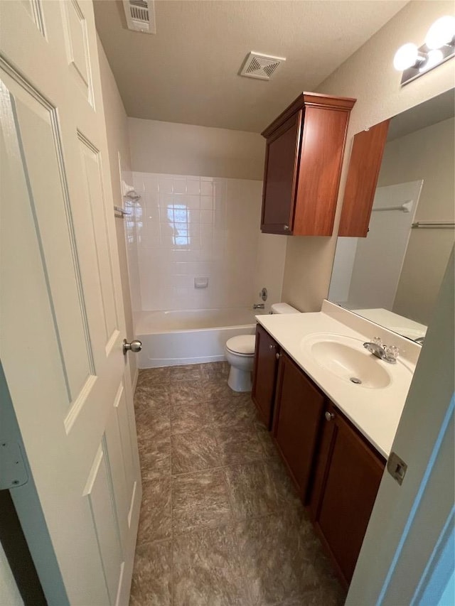 408 Azurite Dr, Jarrell, TX 76537 - full bath featuring toilet, vanity, and shower / washtub combination