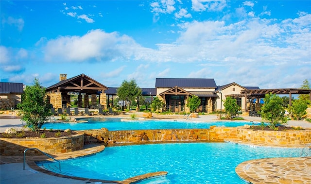 19217 Hopper Ln, Austin, TX 78738 - community pool with a pergola