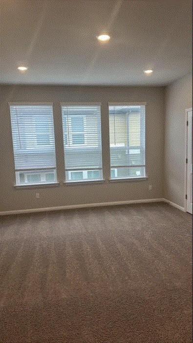 1020 Vista View Dr Unit 2001, Georgetown, TX 78626 - carpeted spare room with recessed lighting and baseboards