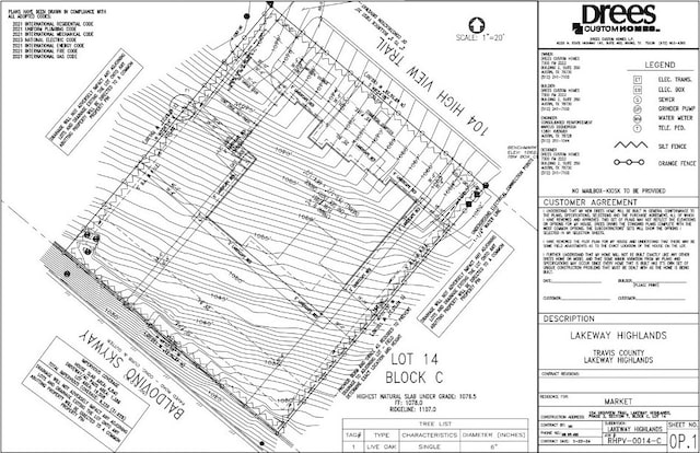 104 High View Trl, Lakeway, TX 78738 - survey map / technical document