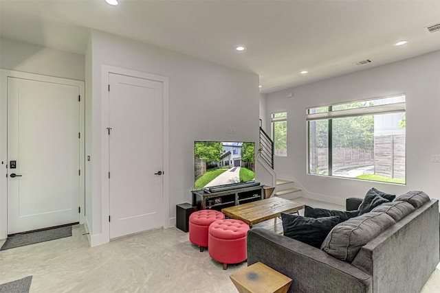 600 Blackson Ave Unit 2, Austin, TX 78752 - living area with recessed lighting and stairs