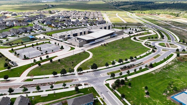 240 Camino Verde Dr, San Marcos, TX 78666 - aerial overview of property's location with nearby suburban area