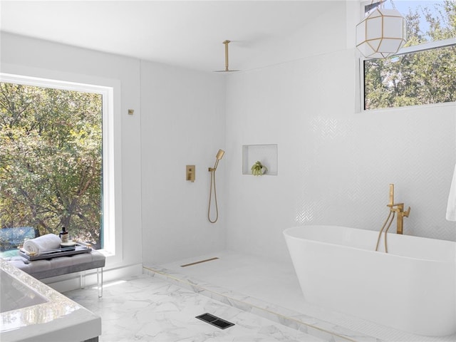 2004 N Cuernavaca Dr, Austin, TX 78733 - washroom featuring marble finish flooring