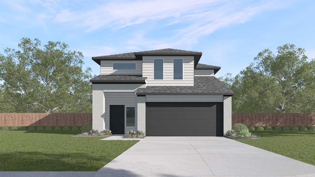 272 Morning Glory Loop, Kyle, TX 78640 - view of front of home featuring brick siding, driveway, a garage, and a shingled roof