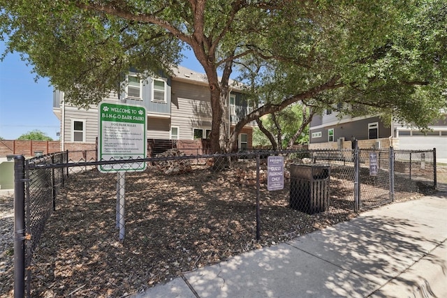 view of property's community featuring a dog friendly area