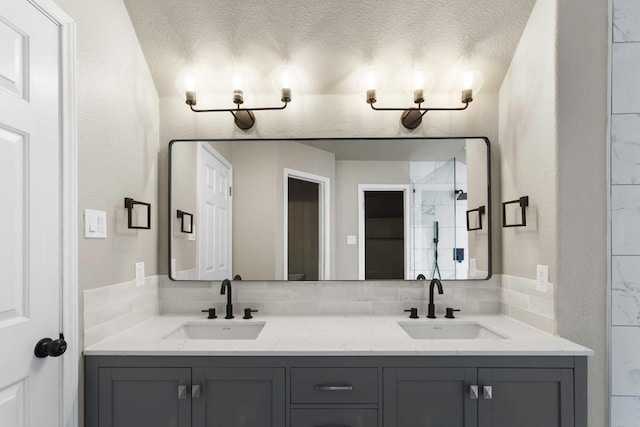 7057 Thistle Hill Way, Austin, TX 78754 - bathroom featuring double vanity