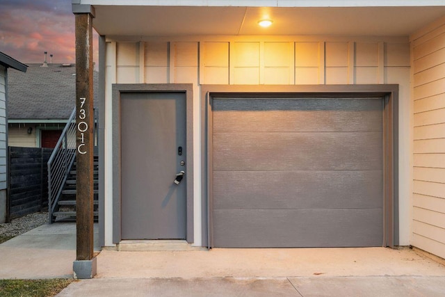 7301 Providence Ave Unit B, Austin, TX 78752 - view of exterior entry featuring a garage