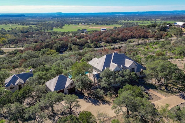 530 Scenic View Dr, Marble Falls, TX 78654 - view from above of property with a heavily wooded area