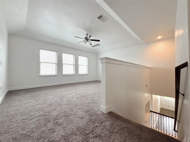 1902 Aves Cv, Pflugerville, TX 78660 - additional living space featuring carpet floors, ceiling fan, and baseboards
