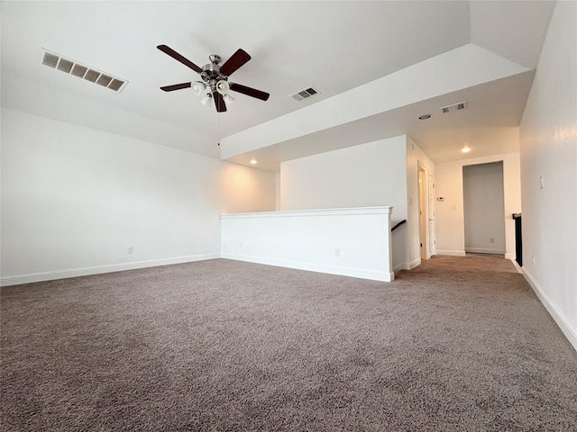 1902 Aves Cv, Pflugerville, TX 78660 - carpeted empty room featuring ceiling fan, recessed lighting, and baseboards