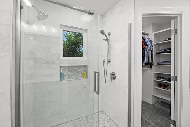4107 Jefferson St, Austin, TX 78731 - full bath featuring a stall shower and a spacious closet