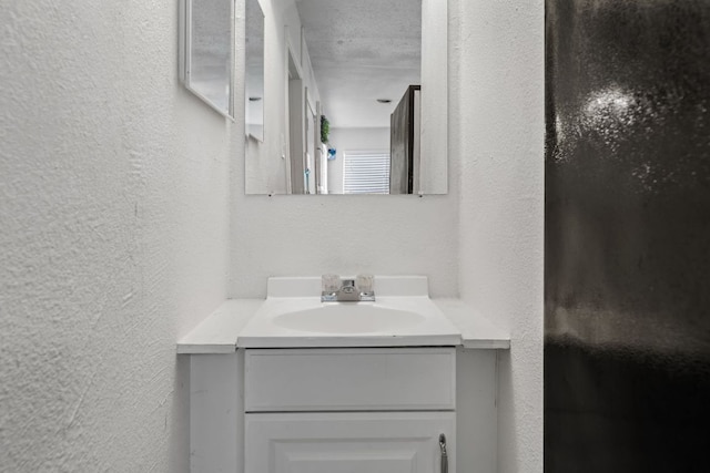 1010 W 23rd St Unit 16, Austin, TX 78705 - bathroom with a textured wall and vanity