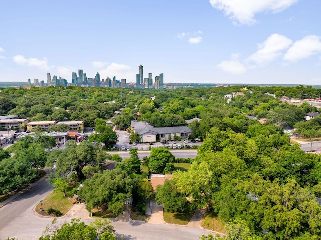 2403 Little John Ln, Austin, TX 78704 - aerial view of skyline and a tree filled landscape