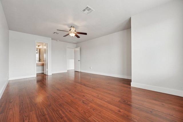 100 Blanco Woods Blvd, Elgin, TX 78621 - spare room with ceiling fan, wood finished floors, and baseboards