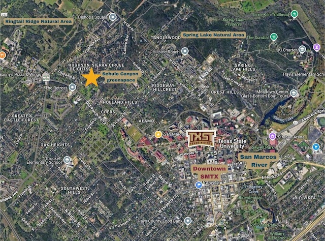 122 W Sierra Cir, San Marcos, TX 78666 - aerial map of property and surrounding area