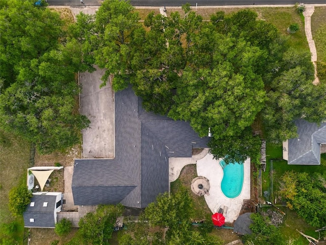 122 W Sierra Cir, San Marcos, TX 78666 - bird's eye view of a pool area