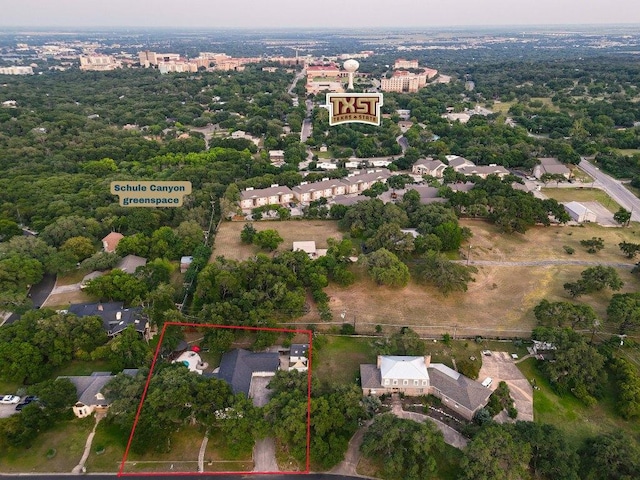 122 W Sierra Cir, San Marcos, TX 78666 - view of property location with property boundaries highlighted