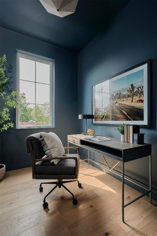 113 Nelray Blvd Unit 1, Austin, TX 78751 - home office featuring wood finished floors