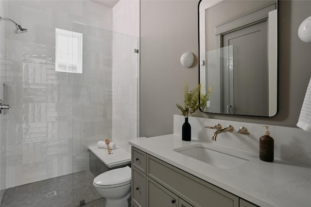 113 Nelray Blvd Unit 1, Austin, TX 78751 - bathroom with a tile shower, toilet, and vanity