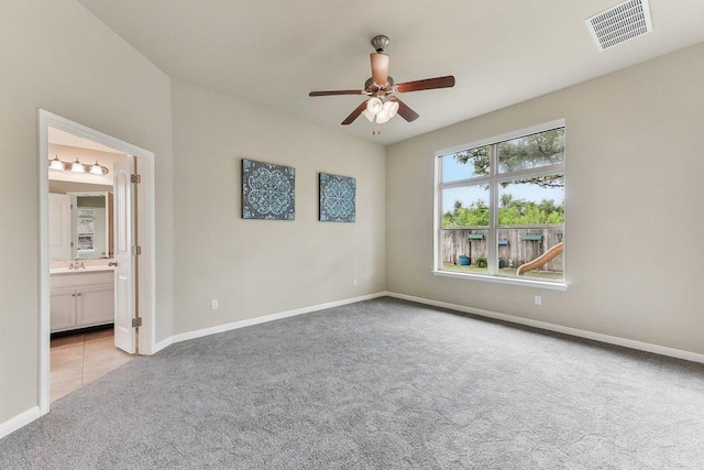 190 Stone View Trl, Austin, TX 78737 - unfurnished room with light carpet and a ceiling fan