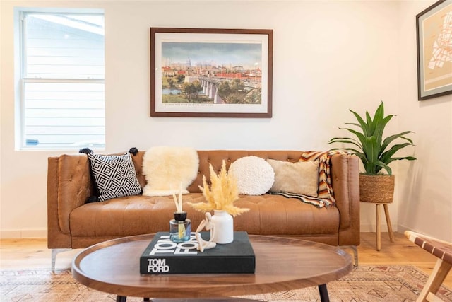 3801 Wilson St, Austin, TX 78704 - living area with wood finished floors and baseboards