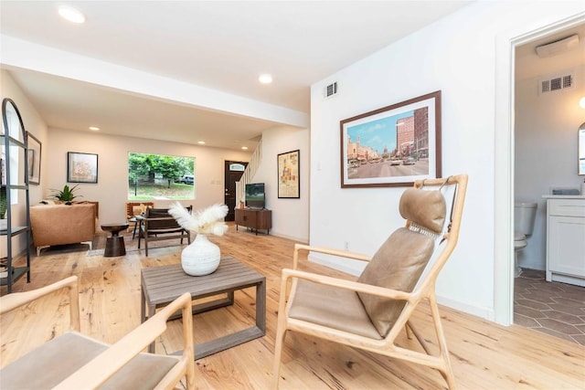 3801 Wilson St, Austin, TX 78704 - living room with light wood-style floors and recessed lighting
