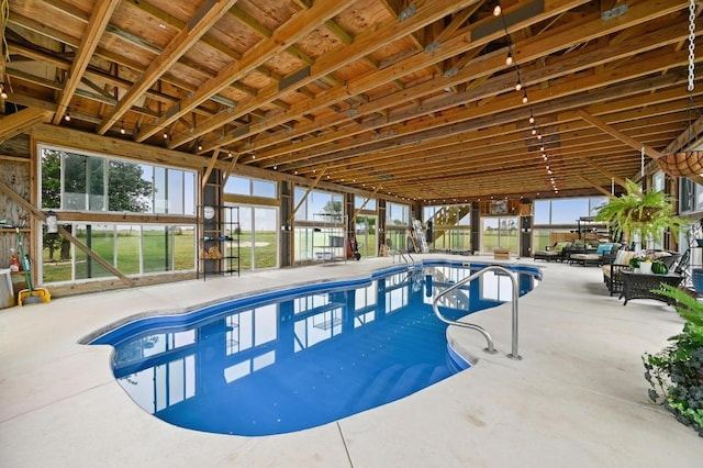 1011 County Road 149, Georgetown, TX 78626 - indoor pool with a patio area
