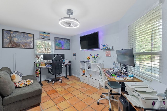 101 Texas Ash Cv, Manchaca, TX 78652 - office area featuring light tile patterned floors
