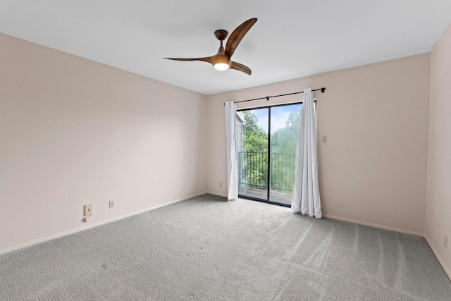 1135 Barton Hills Dr Unit 240, Austin, TX 78704 - spare room featuring carpet flooring, baseboards, and a ceiling fan