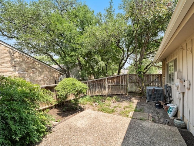 3700 Steck Ave, Austin, TX 78759 - fenced backyard featuring cooling unit and a patio
