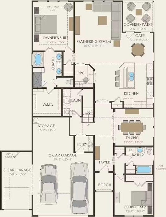 508 Canyoncrest Way, Liberty Hill, TX 78642 - floor plan / room layout