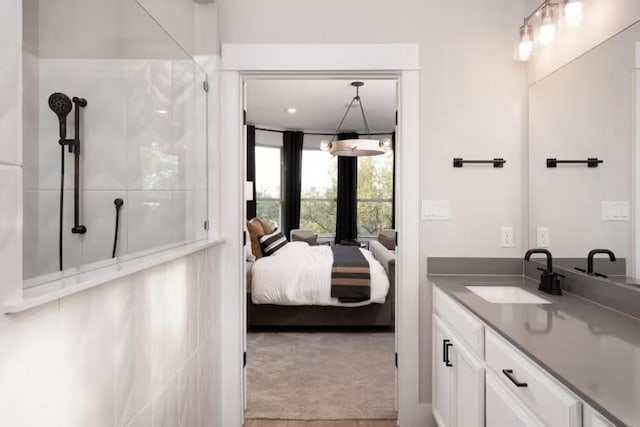 508 Canyoncrest Way, Liberty Hill, TX 78642 - ensuite bathroom with walk in shower and vanity
