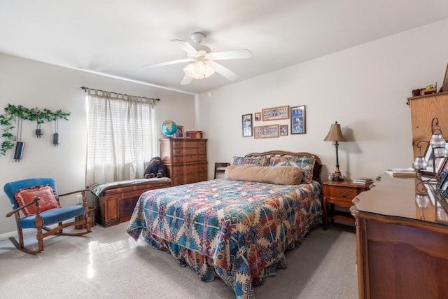 1115 Henderson Dr, Leander, TX 78641 - carpeted bedroom featuring ceiling fan