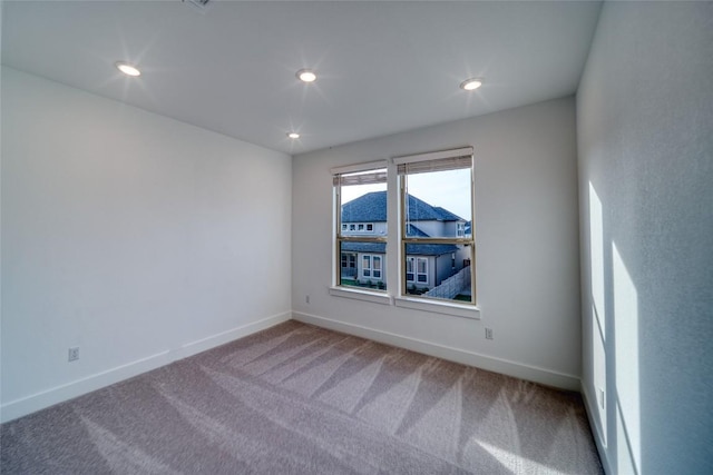 3321 Mongolian Dr, Leander, TX 78641 - carpeted spare room featuring baseboards and recessed lighting