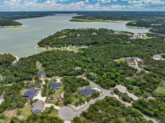 16240 Toby Ct, Temple, TX 76502 - bird's eye view of a large body of water and a heavily wooded area