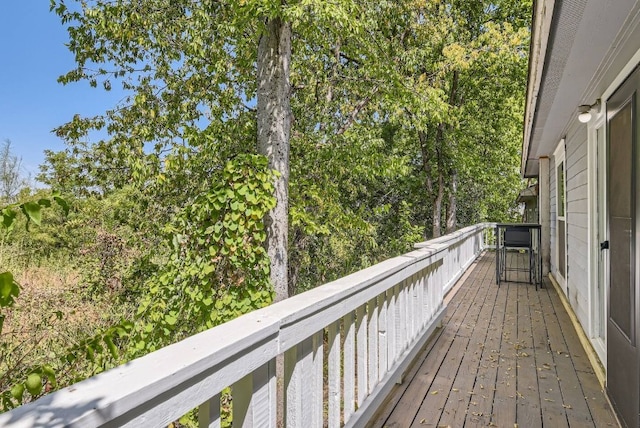 1202 Loma Dr, Austin, TX 78741 - view of wooden deck