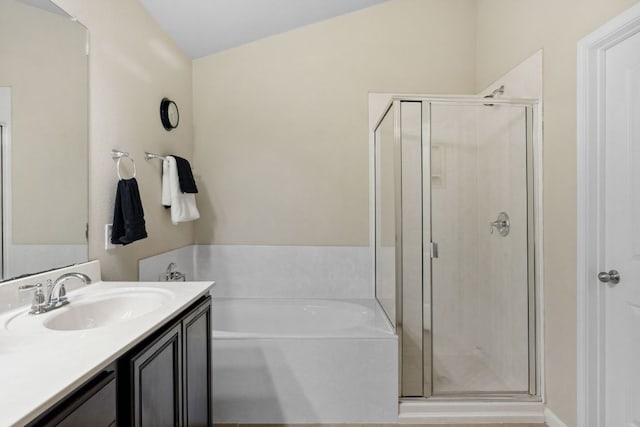 1610 Discovery Blvd, Cedar Park, TX 78613 - full bath featuring a shower stall, a garden tub, and vanity