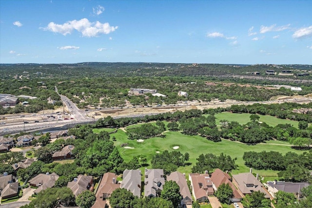 6012 Messenger Stake, Austin, TX 78746 - aerial view of property's location featuring nearby suburban area and a golf course
