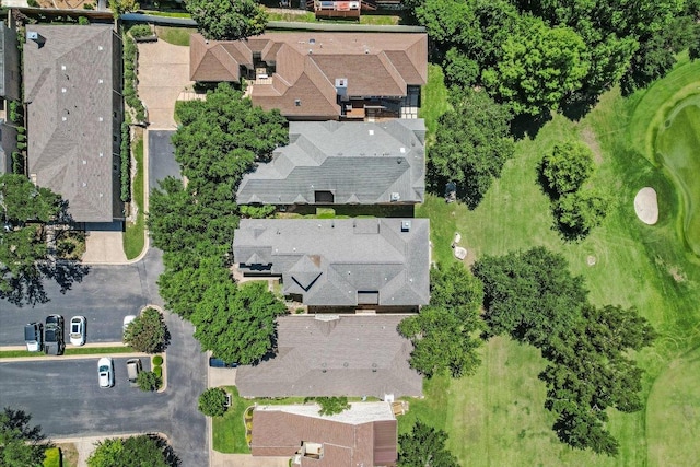 6012 Messenger Stake, Austin, TX 78746 - aerial overview of property's location with nearby suburban area and a local golf course