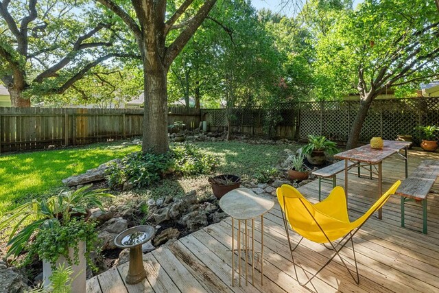 4839 Canyonbend Cir, Austin, TX 78735 - view of wooden terrace