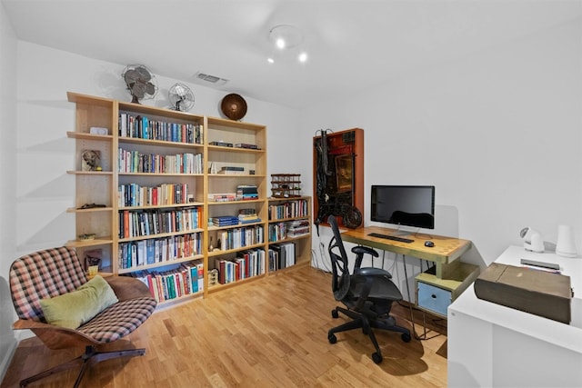 4839 Canyonbend Cir, Austin, TX 78735 - office featuring wood finished floors