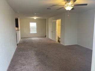 11605 Claudette St, San Antonio, TX 78252 - carpeted spare room with a ceiling fan