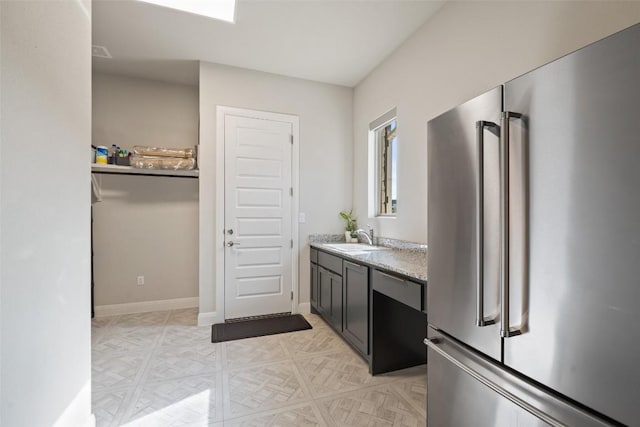 158 Baldovino Skwy, Lakeway, TX 78738 - bathroom featuring vanity and baseboards