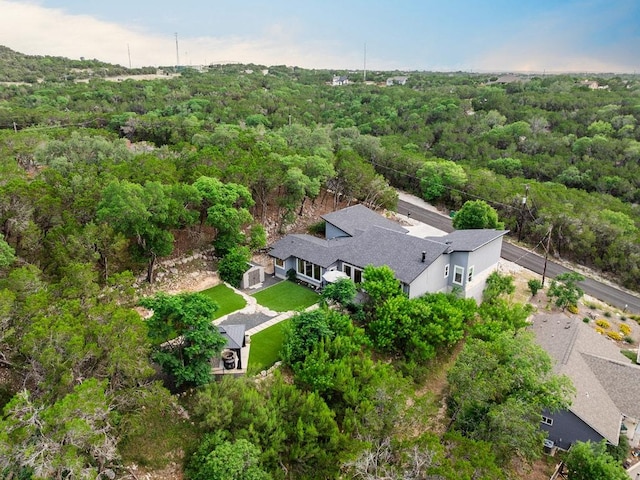 20702 Post Oak Dr, Lago Vista, TX 78645 - view of subject property with a heavily wooded area