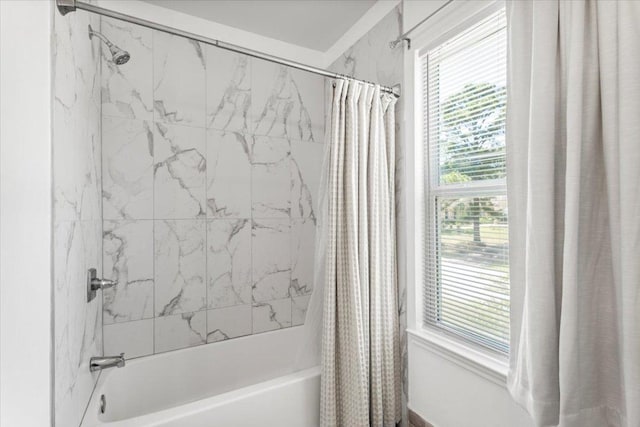 103 Lei Ct, Bastrop, TX 78602 - full bath with shower / tub combo with curtain