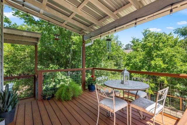 103 Lei Ct, Bastrop, TX 78602 - deck featuring outdoor dining area